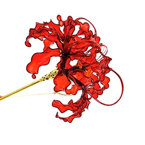 Handmade Flower Hairpin Kanzashi Hair Stick Elegant Kimono Accessory main image 5